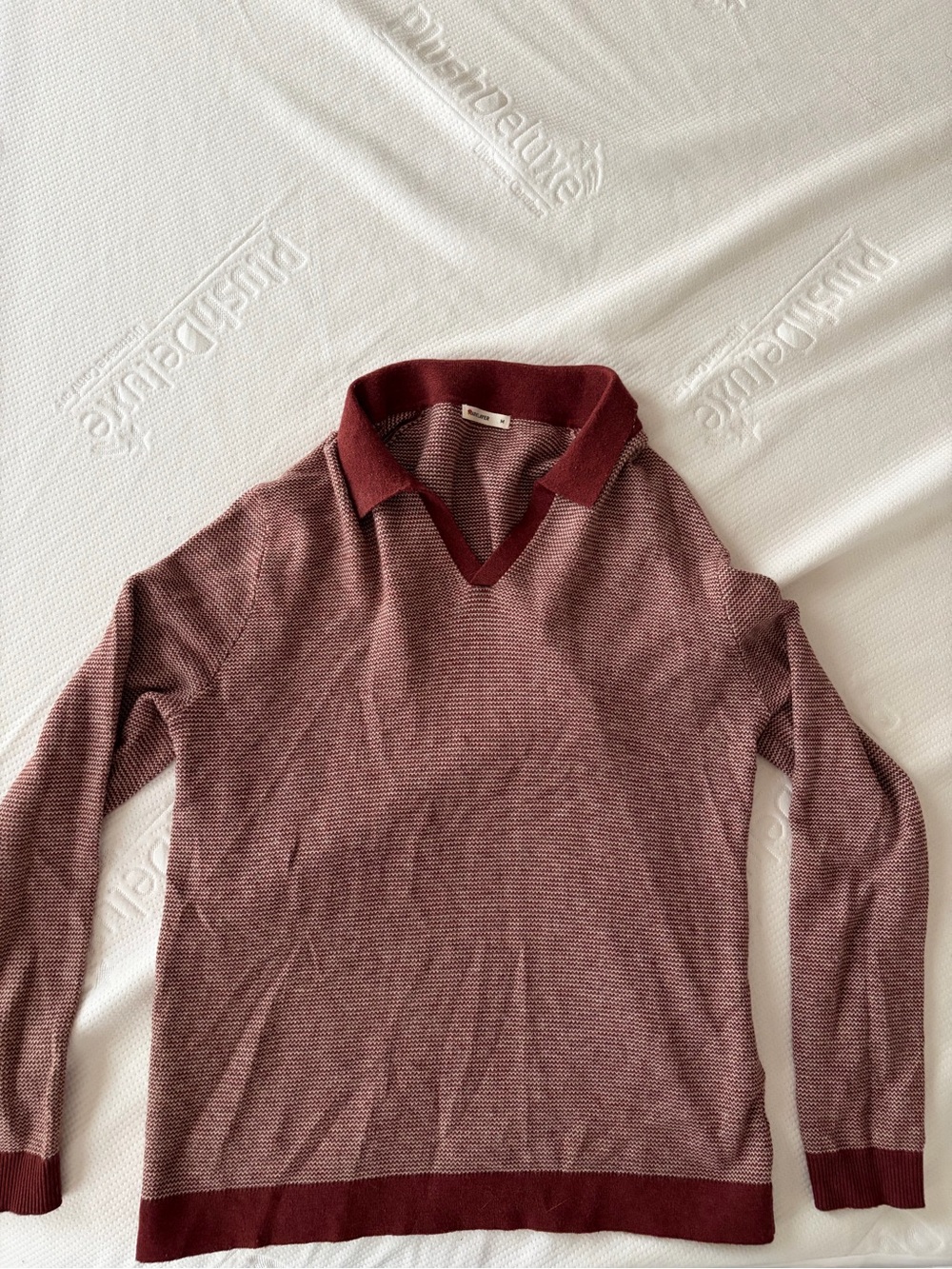 Marine Layer Long Sleeve Sweater Polo